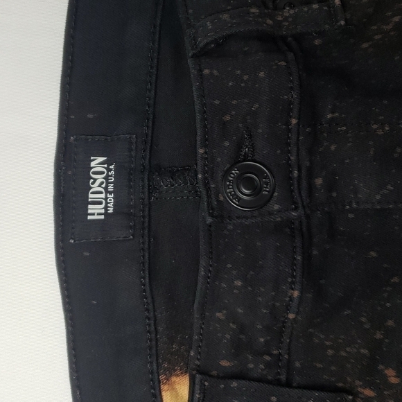 HUDSON Jeans Nicole Bleach Splatter Galaxy Super Skinny Mid Rise - Picture 5 of 10